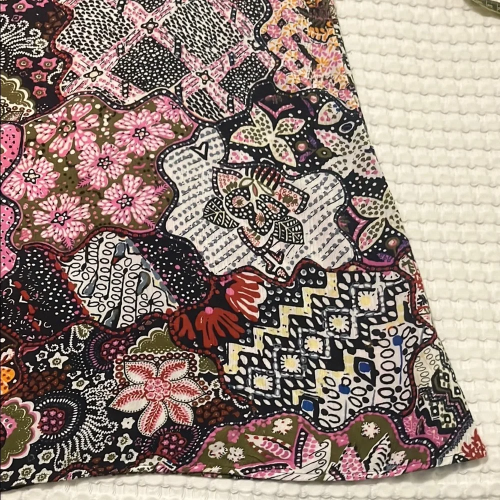 Loft Floral Patchwork Spaghetti Strap Dress - Picture 4 of 4